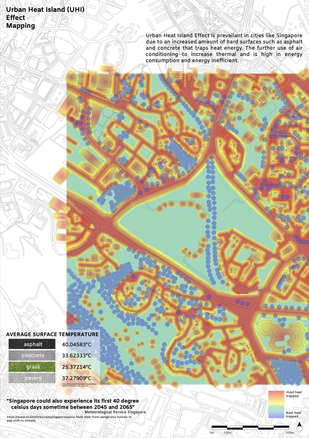 Urban Heat Island (UHI) Effect Mapping